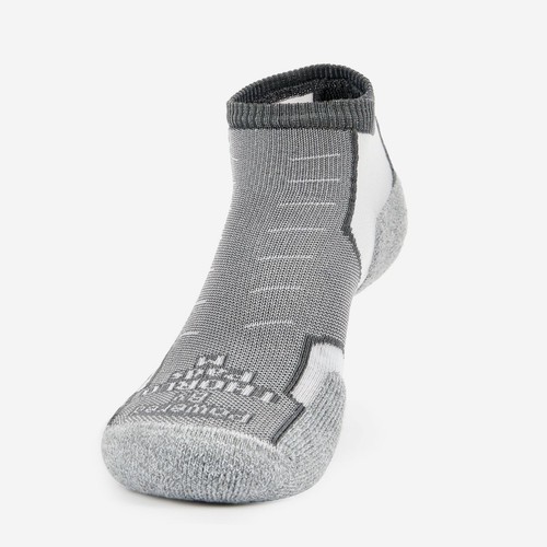Thorlo Unisex Experia TECHFIT Calze Taglio Basso Cuscino Leggero Grigio - XCCU-194, Grigio