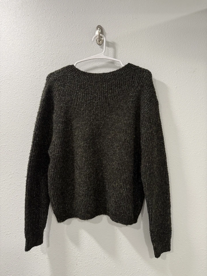 BP Nordstrom Women’s Sweater XS Dark Heather Crew Neck Long Sleeve Pullover - Image 2 of 4