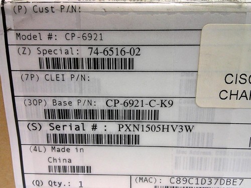 New Cisco CP-6921-C-K9 Unified VoIP Display Phone - Picture 8 of 8