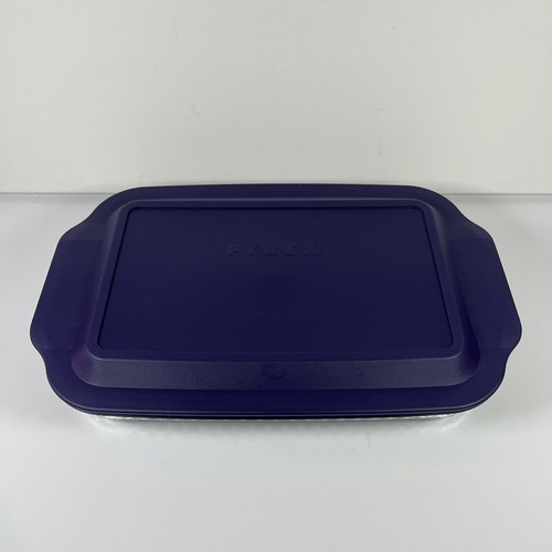 Pyrex Portables The Way To Go Teal Carrier Glass Dish Lid 3 Qt 13x9x2" - Picture 6 of 7