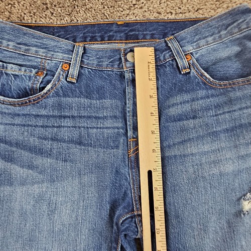 Levis 501 CT Jeans Women 27 Tapered Boyfriend Distressed Button Fly Cotton 29x28 - Picture 4 of 14