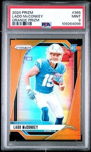 2024 Panini Prizm - Rookies Ladd McConkey #365 Orange Prizm /249 (RC)