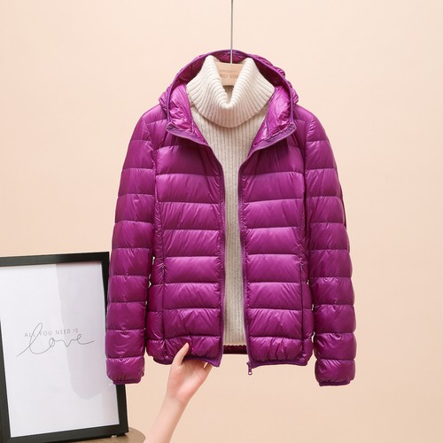 Fashion Women's 90% white duck Down Jacket Short Lightweight And Slim Fit Jacket - Picture 18 of 25
