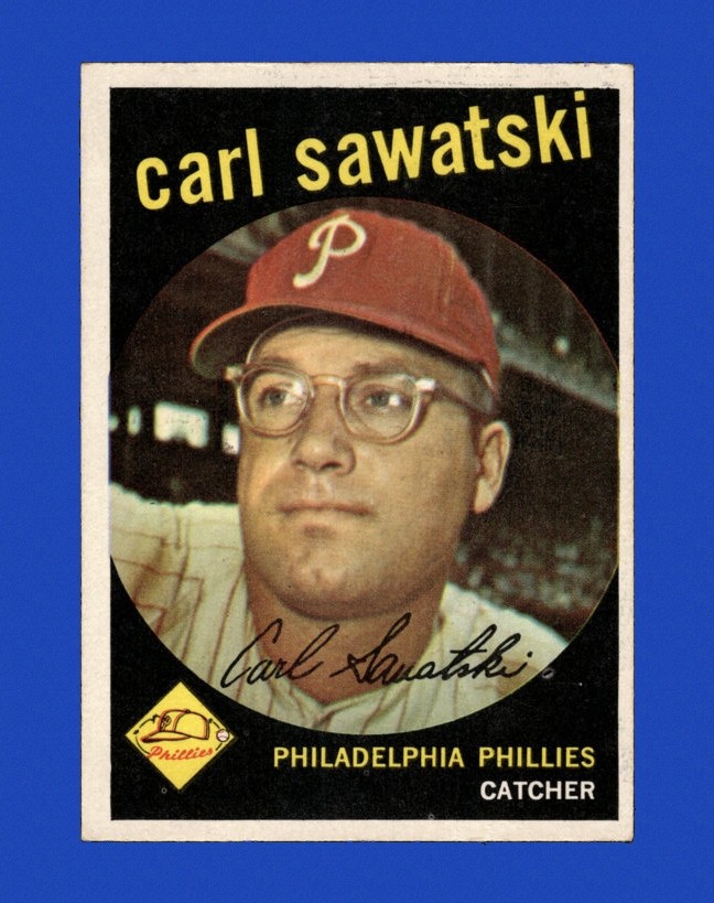 1959 Topps Set-Break # 56 Carl Sawatski EX-EXMINT *GMCARDS*