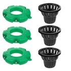  6 Pcs Hydroponic Water Gardens Basket Plant Pots for Pond Island Planter