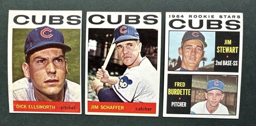 1964 Topps Lot 3x - #220 Ellsworth #359 Schaffer #408 Rookie Stars VG-VG/EX - Bild 1 von 5