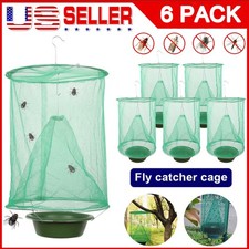 6 Pcs The Ranch Fly Trap Outdoor Fly Trap Killer Bug Net Cage Perfect for Horses