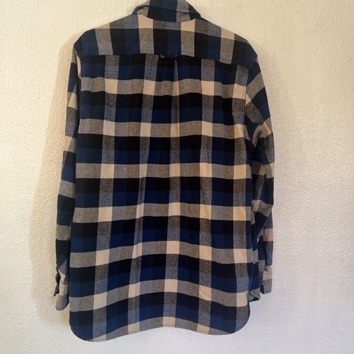 Camisa/chaqueta de franela a cuadros pesados JACHS talla LT bolsillos - Imagen 7 de 12