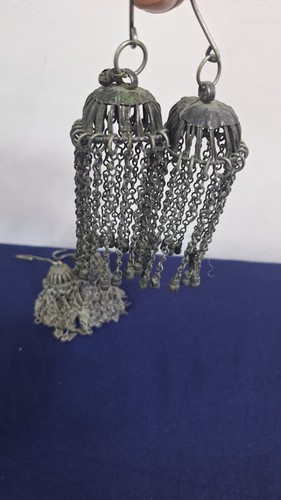 Lot X6 Antique Silver Yemeni Bedouin Tassels  handmade 267G - Picture 4 of 13