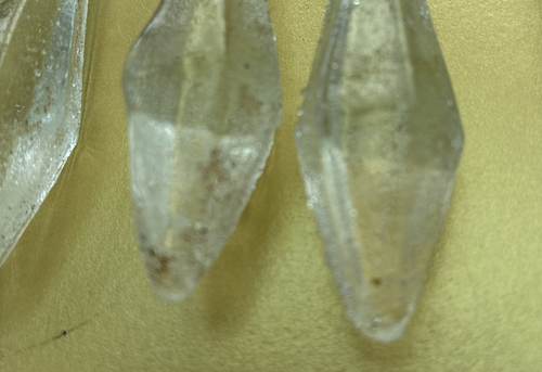 9 Hand Made Crystal Frosted Glass Icicles - Christmas Decoration 14.5 cm + Loop - Picture 9 of 12