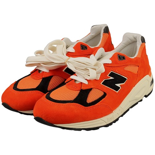 New Balance 990 Made In Usa Mens Fashion Sneakers in Orange Black - 9.5 US - Picture 8 of 8