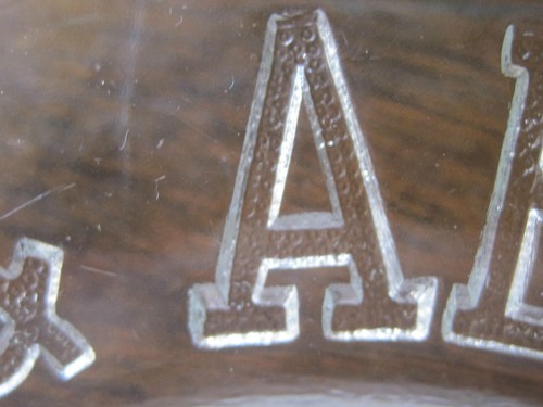 PLACA DE RETRATO VINTAGE Y ARTÍSTICO ALFABETO (ABC) DE ARCILLA'S CRISTAL WORKS - Imagen 5 de 12