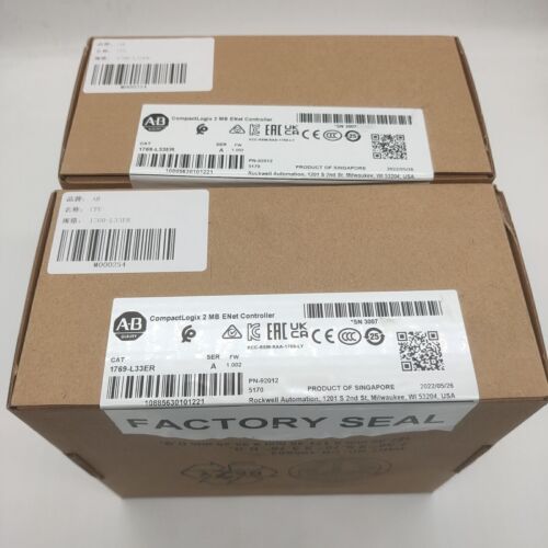 Allen-Bradley 1769-L33ER SERA CompactLogix 2MB Enet Controller AB 1769L33ER 2022
