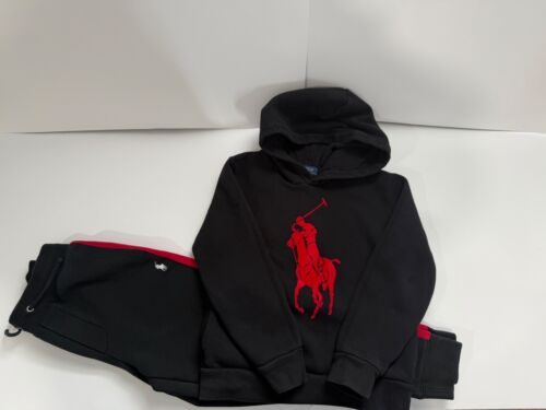 Polo Ralph Lauren Jogginganzug Jungen - schwarz und rot Jungen Größe 8 $ 50