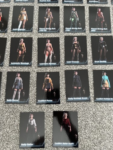Stellar Blade PlayStation Trading Cards Set Collectible Full Set Of 127 Outfits. - Picture 22 of 23