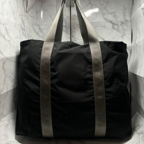 Authentic Prada sports Y2k archive vintage tote bag shoulder Nylon Black nero - Picture 15 of 24