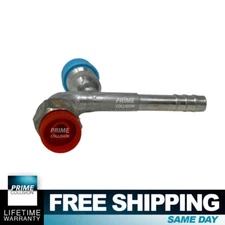 CLIMAPARTS Fitting 90 Degrees Female Standard Aluminum O-Ring #6 w/ R134 VALVE