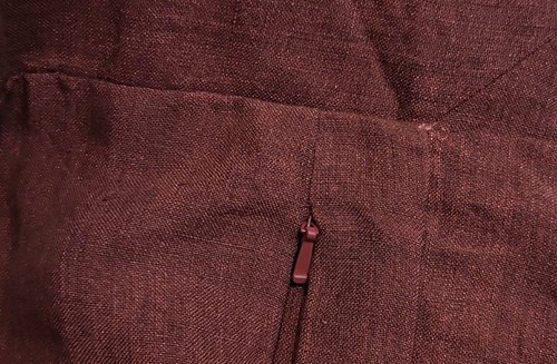 Hotel Collection 100% Linen STANDARD SHAM 20 x 28 Burgundy Dark Red - Picture 2 of 6