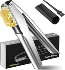 Prensa de ajo de acero inoxidable, herramienta para picar ajo de primera calidad