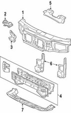 Genuine Ford Mercury 1999-2002 Cougar Radiator Support Cross-Member F8RZ16139CA