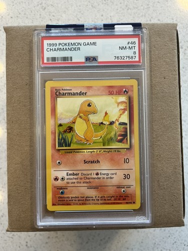 Pokemon Card PSA 8 CHARMANDER 46/102 Base Set