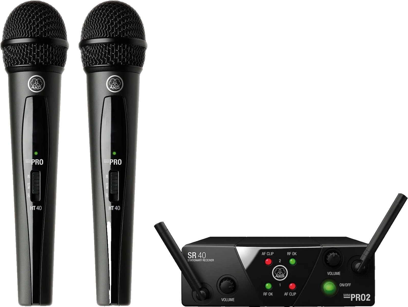 AKG ワイヤレス　SR40 PT40 MINI PROセット Amazon.com: AKG Pro Audio WMS40MINI Wireless Microphone