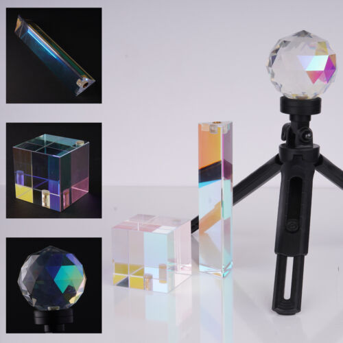 Selens 1/4 "Magic Light Effect Prisma de vidrio óptico Bola de cristal Photo Live Vlog - Imagen 1 de 19