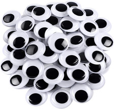 200 Pieces Wiggle Eyes, Googly Eyes Self Adhesive Black White Plastic Googly Ey