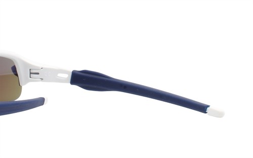 Oakley Youth Fit Sunglasses OJ9008-0758 Flak XXS Matte White Blue Kids Size - Picture 5 of 9