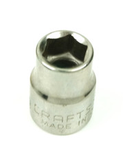 Craftsman -⅁- 3/8" 6 Point Shallow Chrome Socket 3/8" Drive 43001 USA