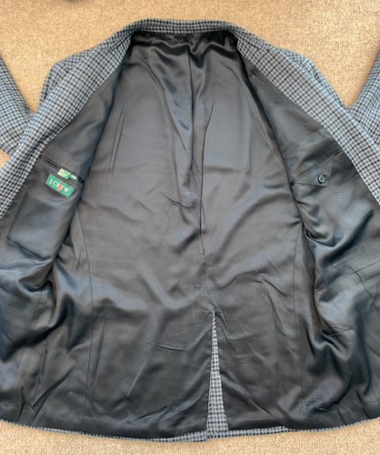 J Crew Tweed Blazer Herren 44R Vintage Ruderer Wolle Hahnentritt Jacke Sportmantel - Bild 4 von 10