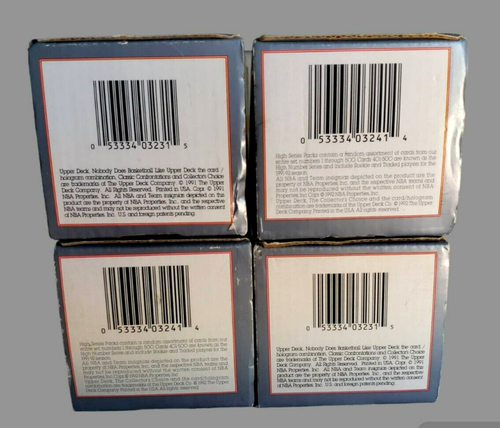 1991-92 Upper Deck MICHAEL JORDAN Locker Series #2 #3 #5 #6 Empty Boxes LOT OF 4 - Picture 15 of 19