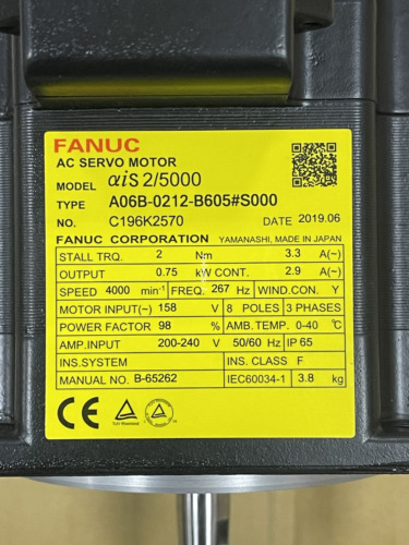 A06B-0212-B605#S000 servomotore FANUC nuovo FedEx o DHL - Foto 2 di 4