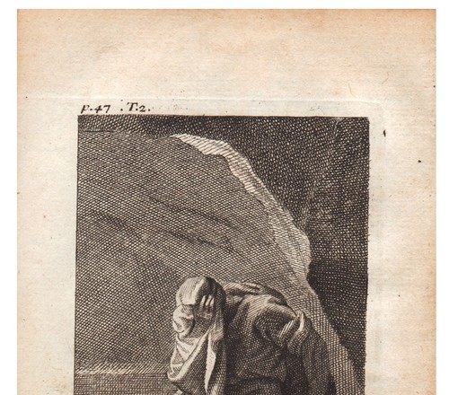 Portrait XVIIIe Saint Pierre de Galatie Anachorète - Imagen 5 de 6