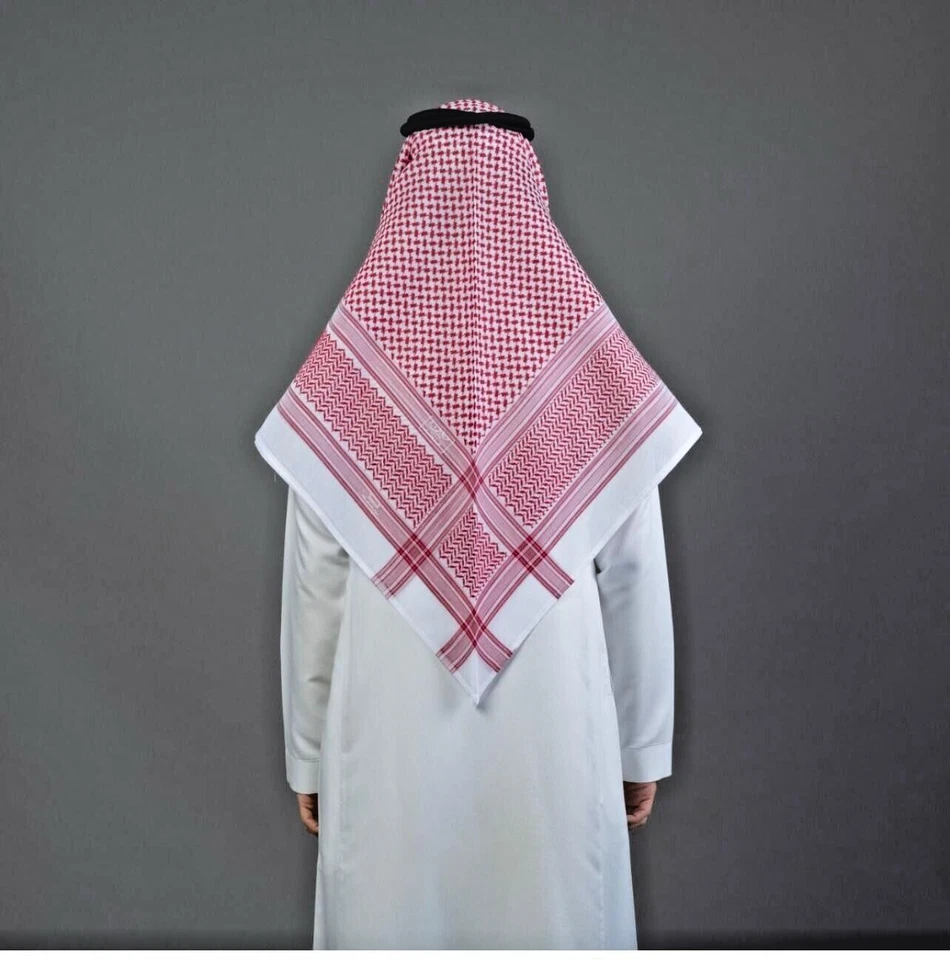 SHEMAGH Al-Bassam Scarf Jordanian Palestinian Gulf High Quality Made in England - image 2 of 4