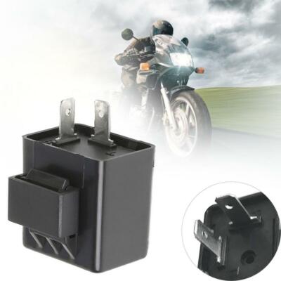 1x 2 Pin Motorcycle Dirt Bike Adjustable LED Flasher Relay Turn Signal Indicator