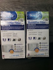 Lot/2 BestAir H62 Humidifier Filters with Chlora-Clear for Sunbeam Holmes Sears