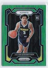 2023 Panini Prizm Green Julian Strawther #133 RC Denver Nuggets