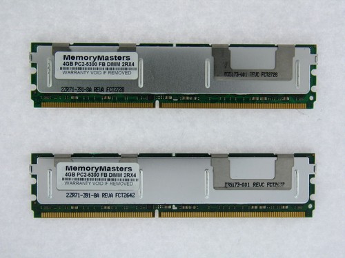 ¡NO PARA PC! 8 GB 2x4 GB PC2-5300 ECC FBDIMM para placa madre Intel S5000VSA PROBADA - Imagen 1 de 4