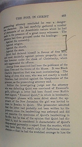 The Fool in Christ Emanuel Quint Gerhart Hauptmann 1926 English Hardcover - Picture 9 of 12