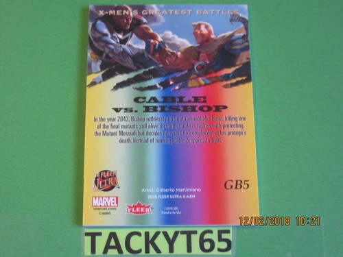 Marvel Ultra X-Men 2018 Great Battle tarjeta(s) nueva(s) que eliges - Imagen 4 de 12