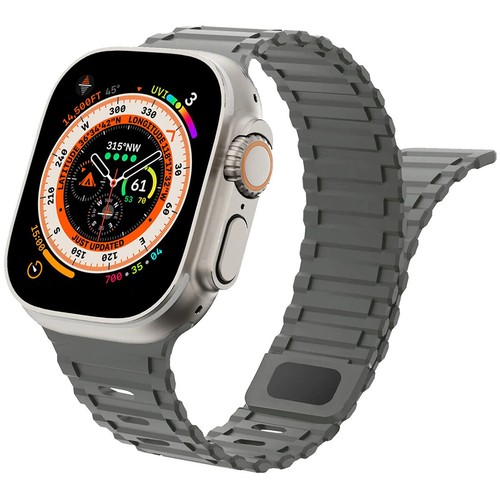 Do Apple Watch Ultra2 / Ultra1 49mm Magnetyczny silikonowy pasek Seria 10 9 8 7 6 5 4 - Zdjęcie 24 z 25