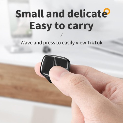Wireless Rechargeable Selfie Button Clicker Video Scrolling Ring Photo for Phone - Photo 10 sur 12