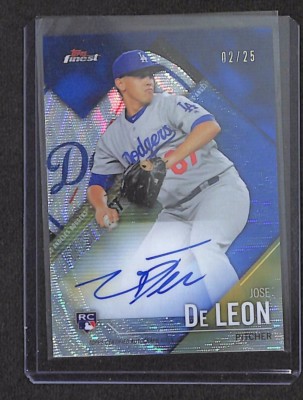 2017 Topps Finest Blue Wave Refractor Autograph #FF-JDL Jose 2017 Topps Finest Blue Wave Refractor Autograph #FF-JDL Jose