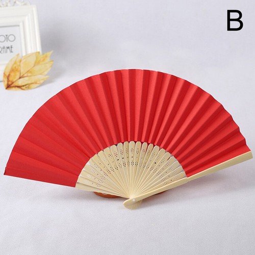 Ventilador de bolsillo plegable estilo chino para boda fiesta favores en blanco - Imagen 10 de 26