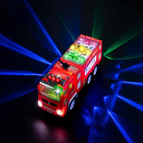 Fire Truck Toy for Boys, Girls, Kids, w/ 4D LED Lights, Toddlers - Age 3+ - Picture 6 of 7