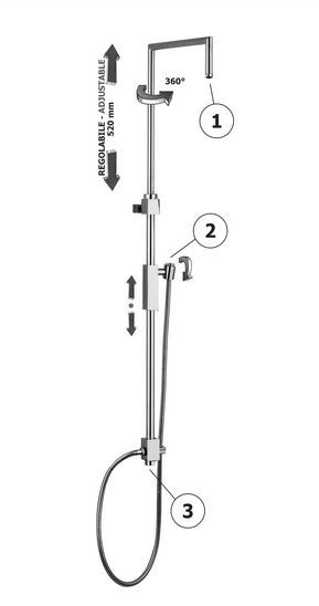 Colonna doccia Syncro Plus ZCOL615CR Paffoni Colonna doccia Syncro Plus ZCOL615CR Paffoni