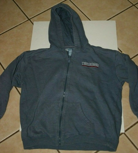 Big Dogs sweater youth 16 / 18 full zip gray kids - Picture 2 of 12