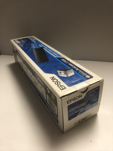 New Genuine Epson CYAN 0193 Standard Capacity Toner Cartridge Laser C1100 Sealed - Picture 3 of 4