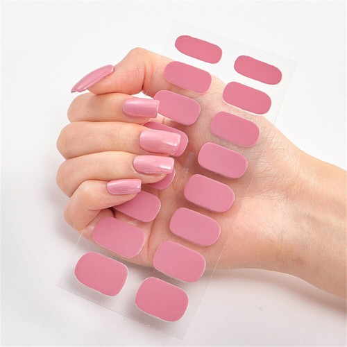 16 strisce adesivi unghie gel semi-curati lampada UV richiesti avvolgimenti gel UK - Foto 22 di 43